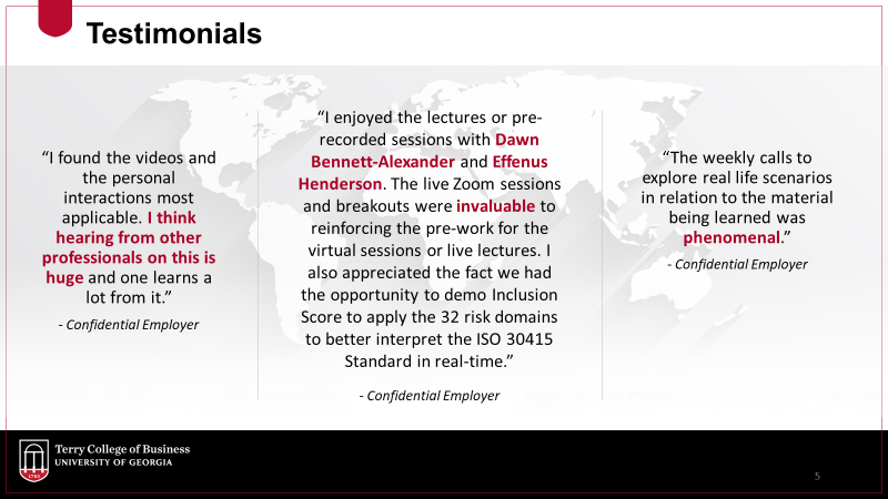 D&I testimonials