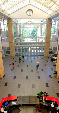 Large foyer of the Ramsey Student Center