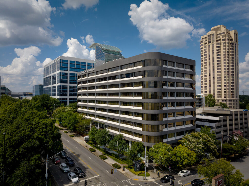 The TEEC against the surrounding skyline