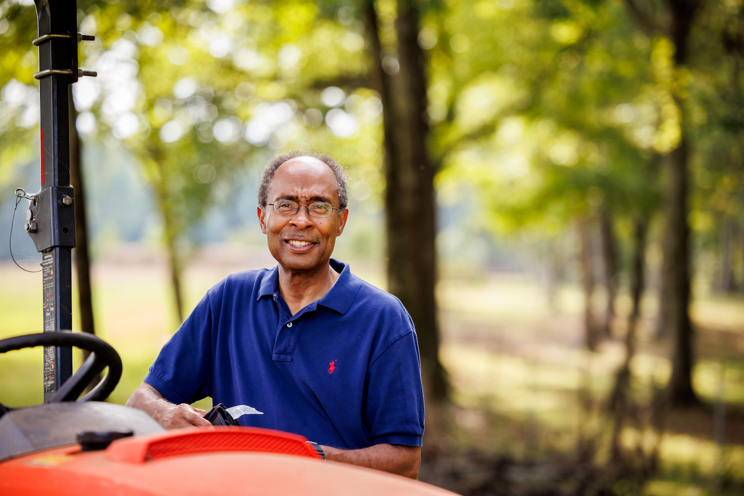 Judge Steve Jones outdoors in wooded area