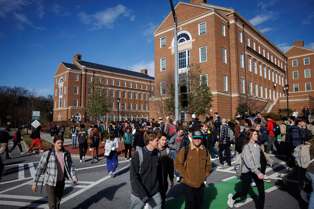 Students return for their first day of Spring semester classes at the UGA