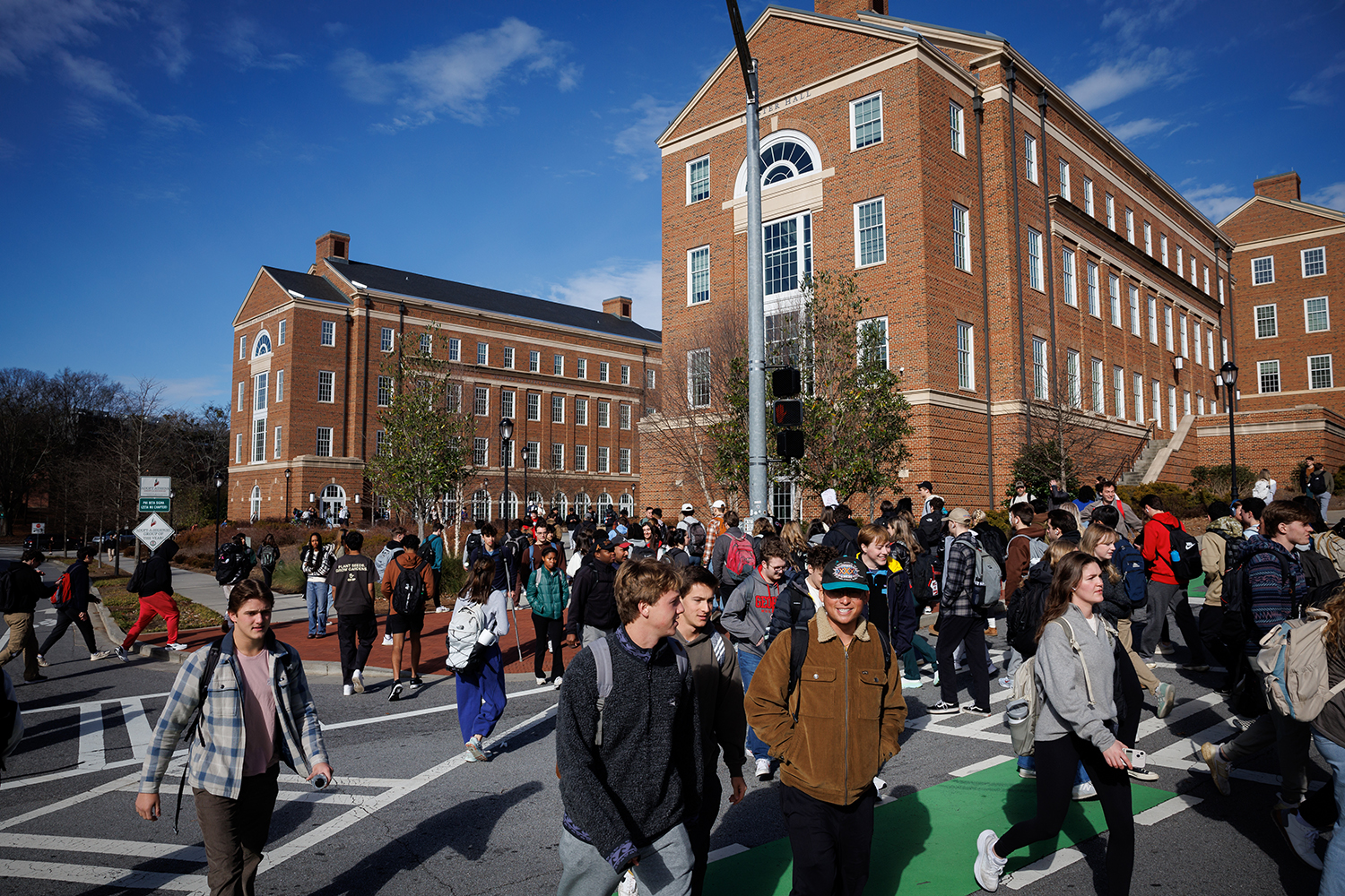 Students return for their first day of Spring semester classes at the UGA