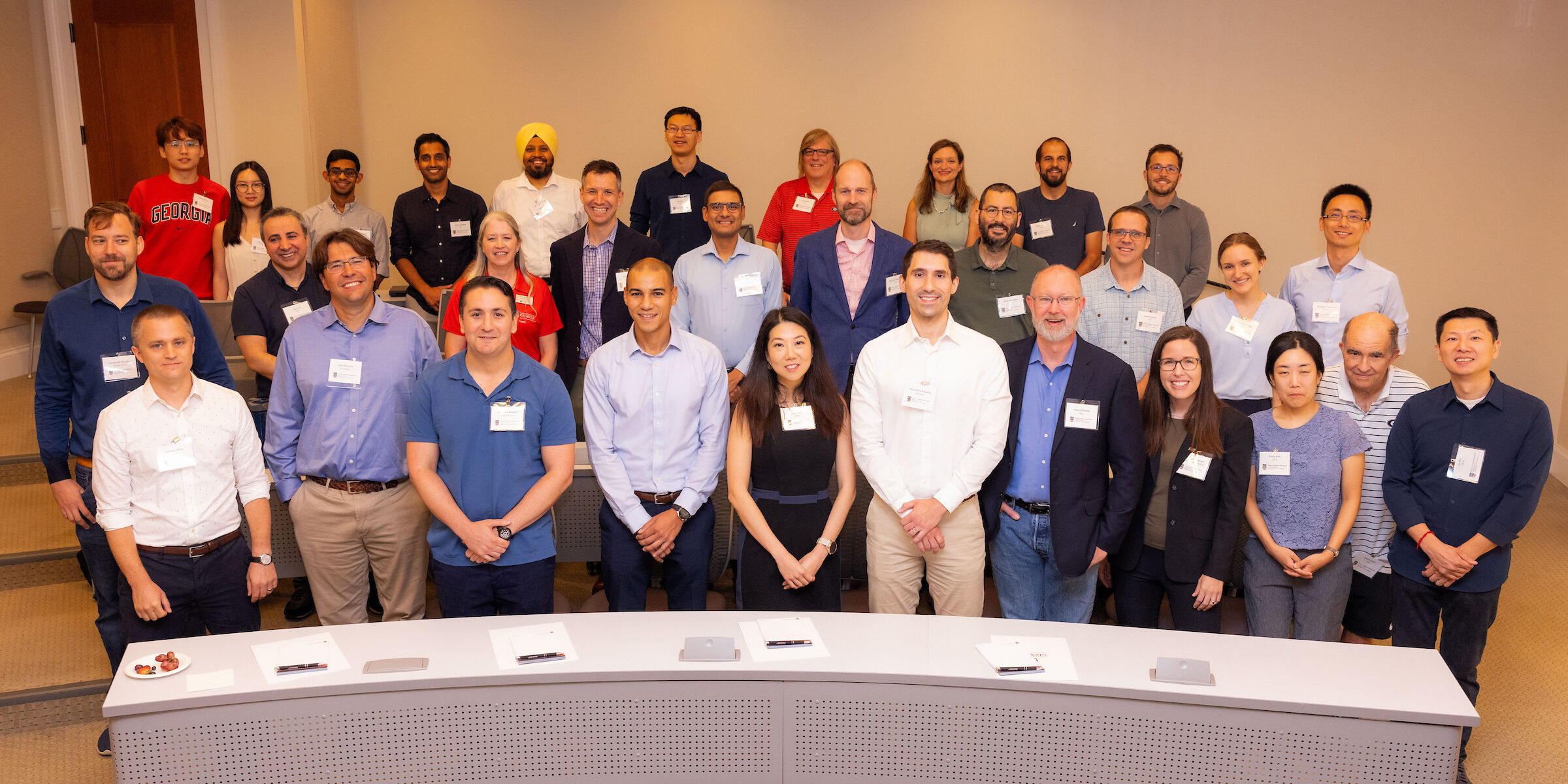 Finance researchers gathered for a group photo at the UGA Fall Finance Conference