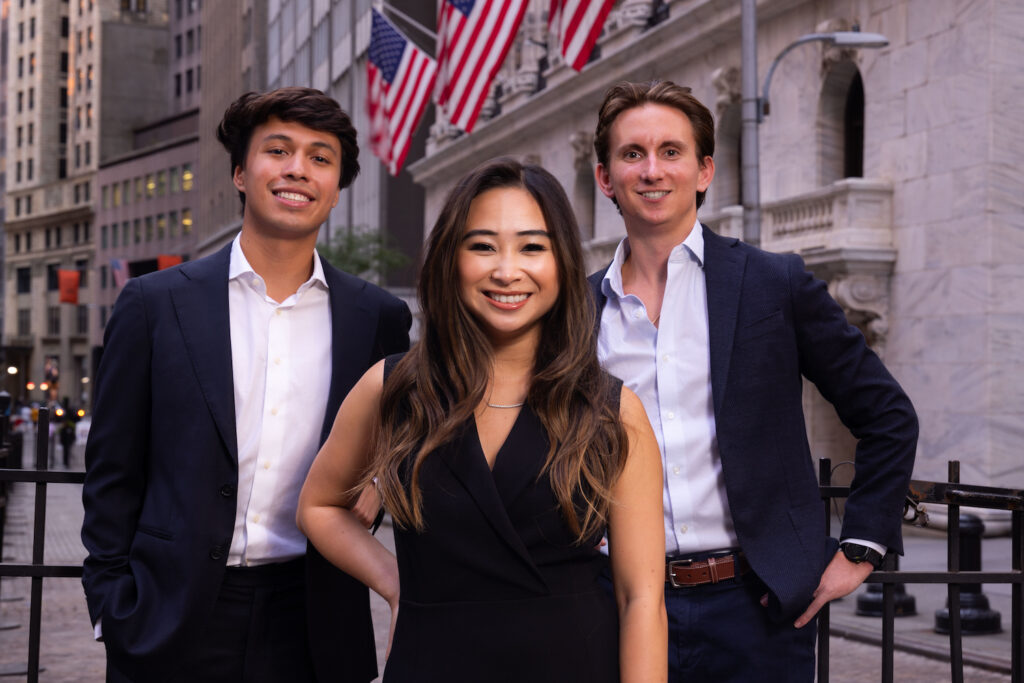 3 Alumni posed in New York City