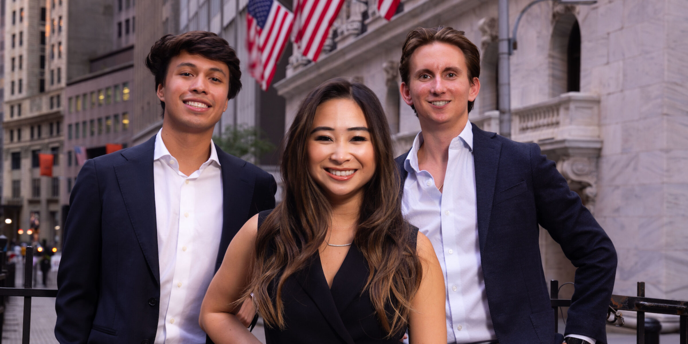 3 Alumni posed in New York City