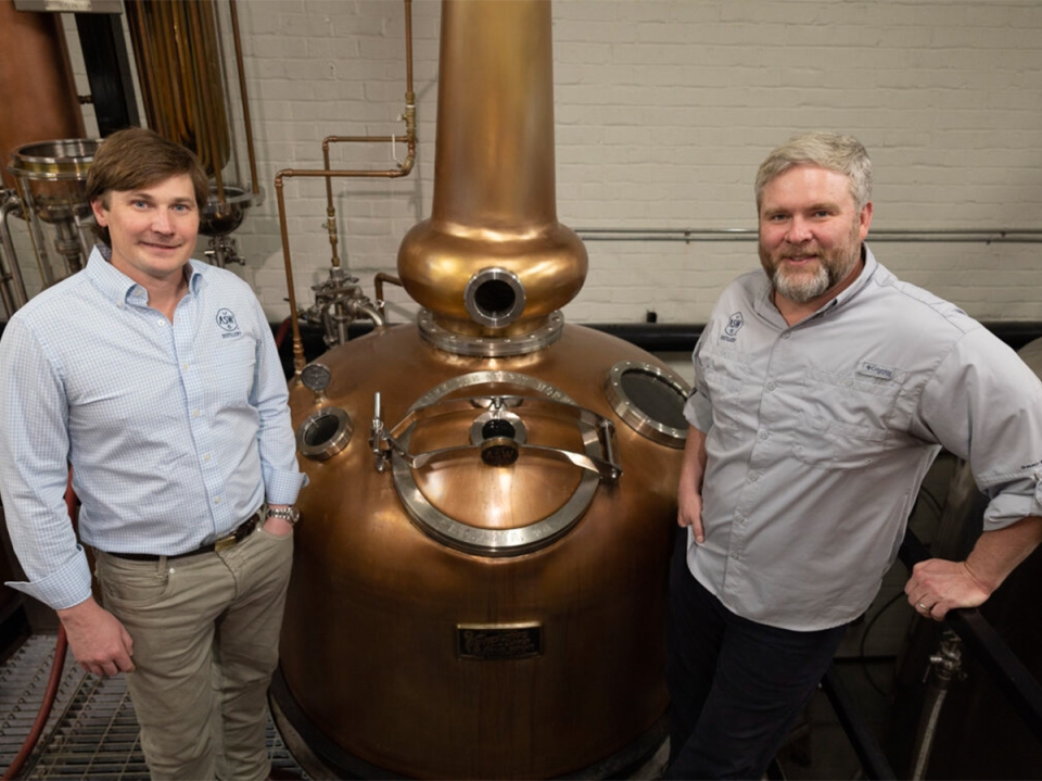 Charlie Thompson and Jim Chasteen of ASW Distillery