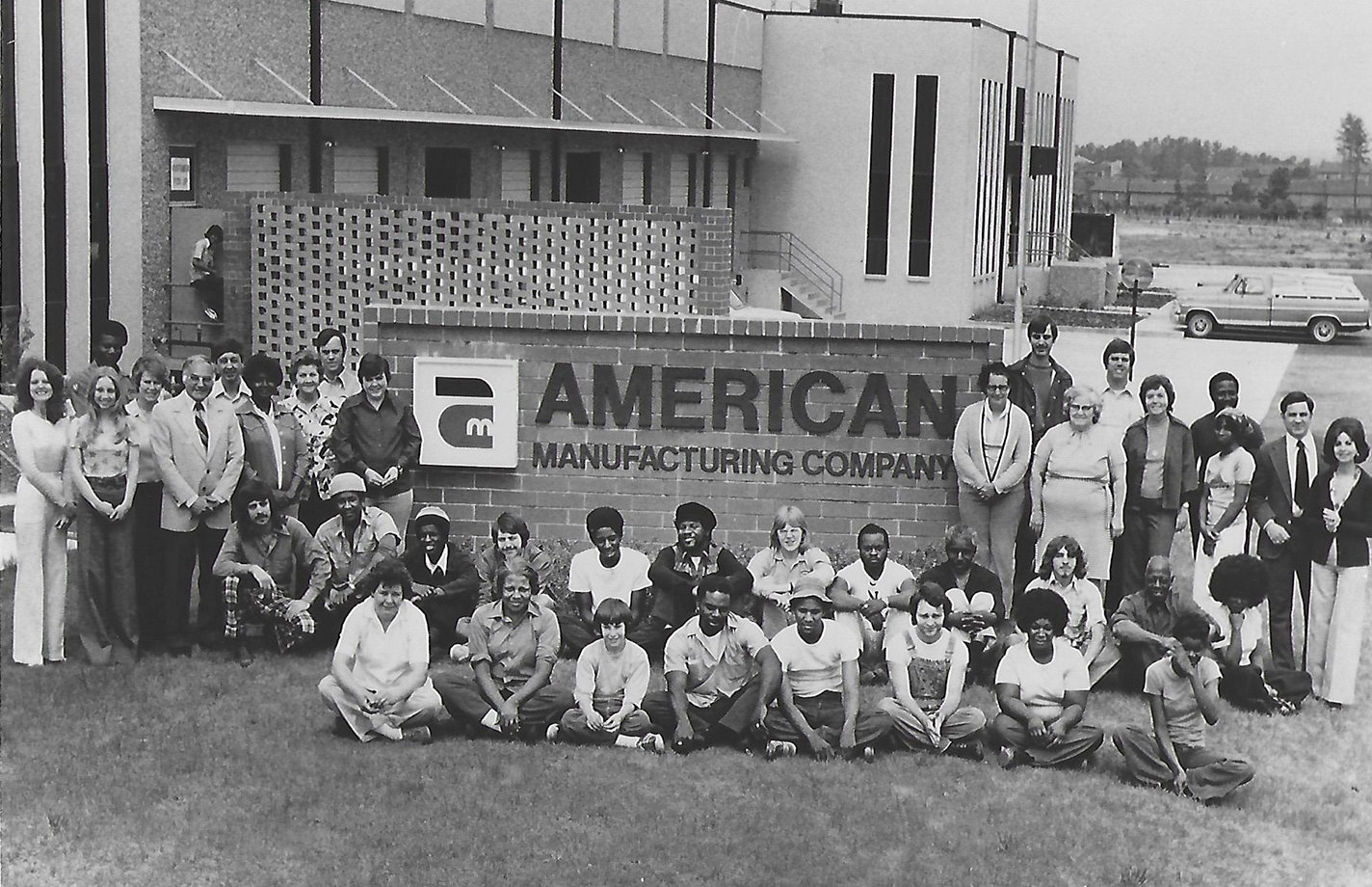 Employees of Americo Manufacturing Co. are shown here in a 1977 photo