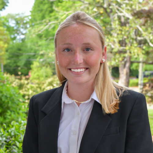 Anna Kate Black, a student who won a job offer during a artificial intelligence in business course.