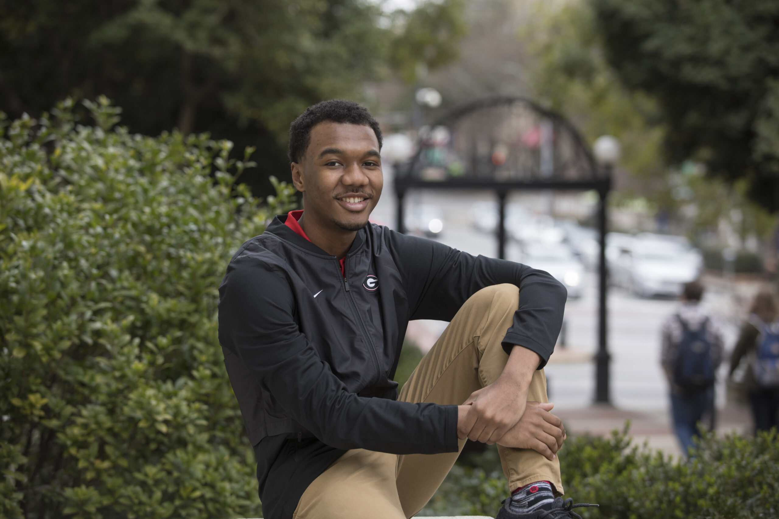 Terry College student Ben Starks poses for a photo at the University of Georgia's north campus.