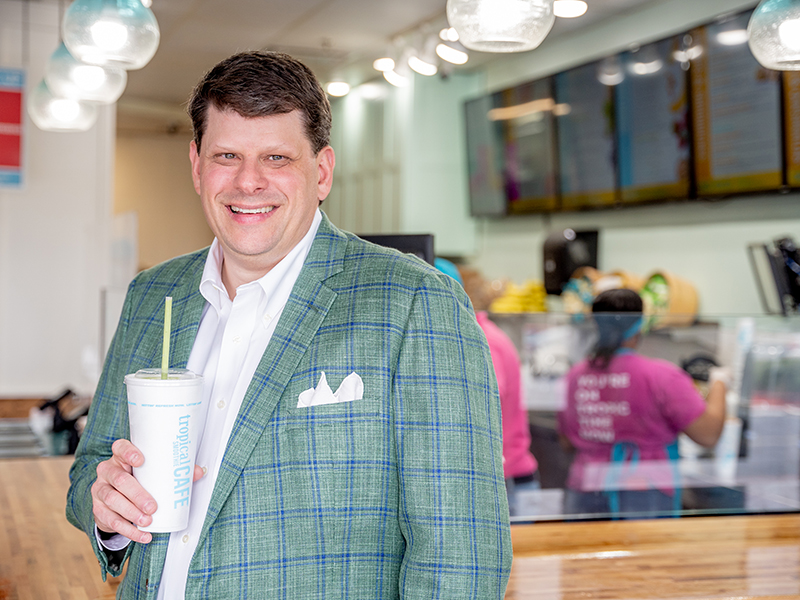 Charles Watson is CEO of Tropical Smoothie Café.