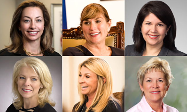Headshots of the six Terry Women's Initiative donors.