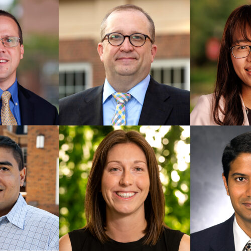From top left headshots of James Conklin, David Eckles, Sze-Han (Joanna) Lin, Megan Skira, Julio Sevilla and Santhosh Ramlingegowda
