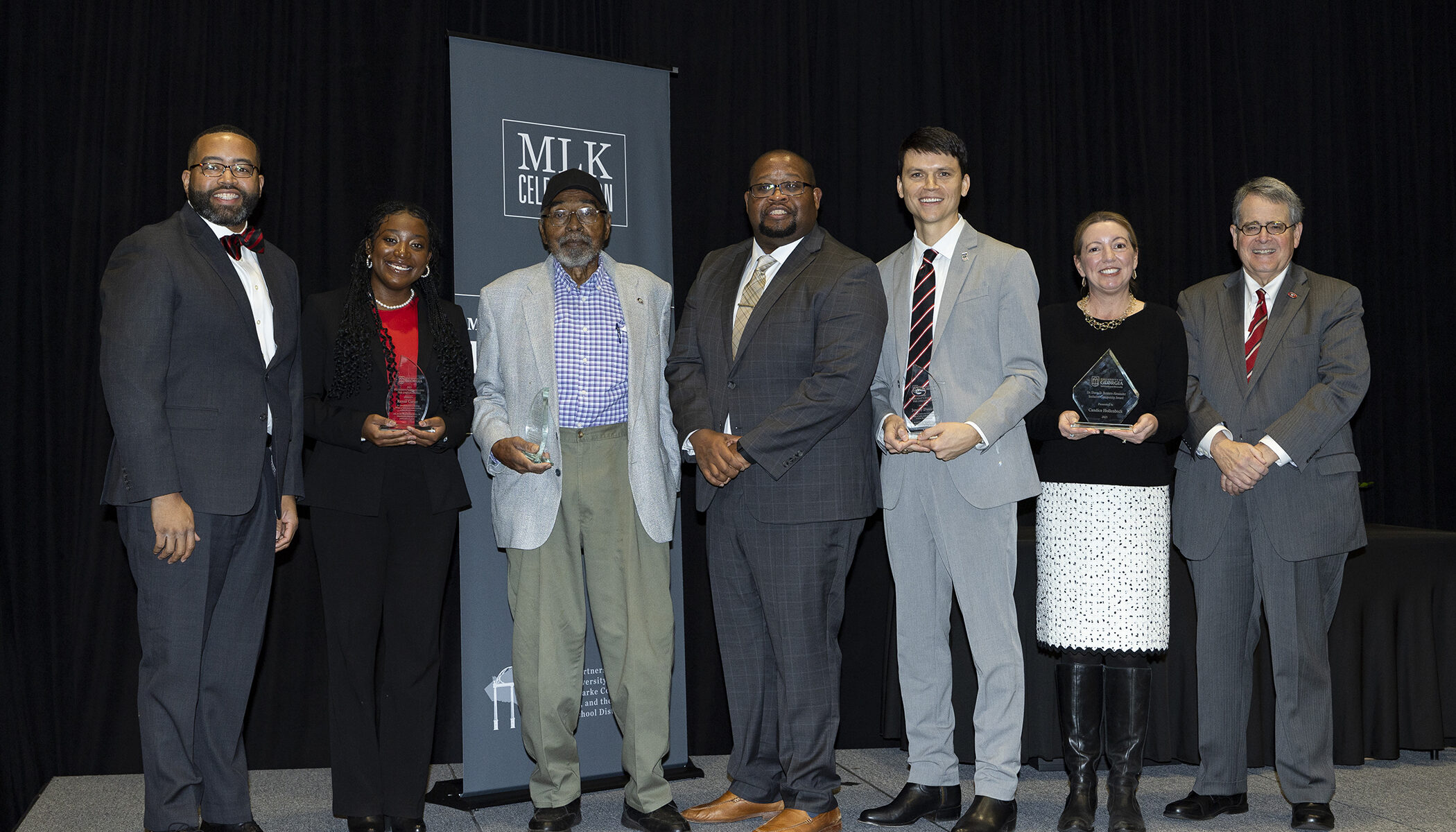 group of award winners at 2025 MLK Freedom Breakfast