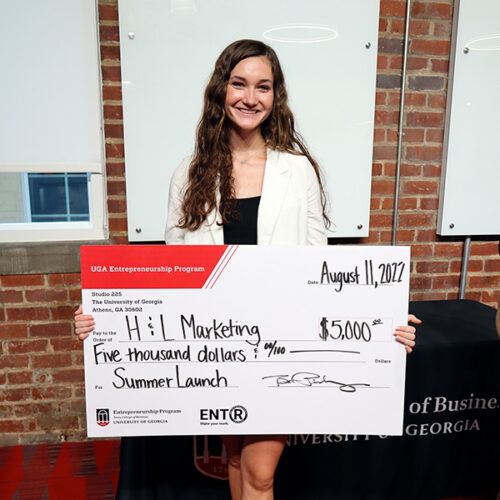 Startup Pitch Contest winner Halle Bynum