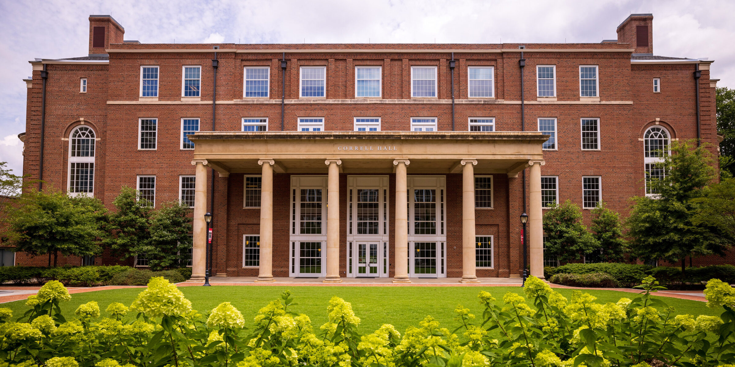A sunny day at Correll Hall.