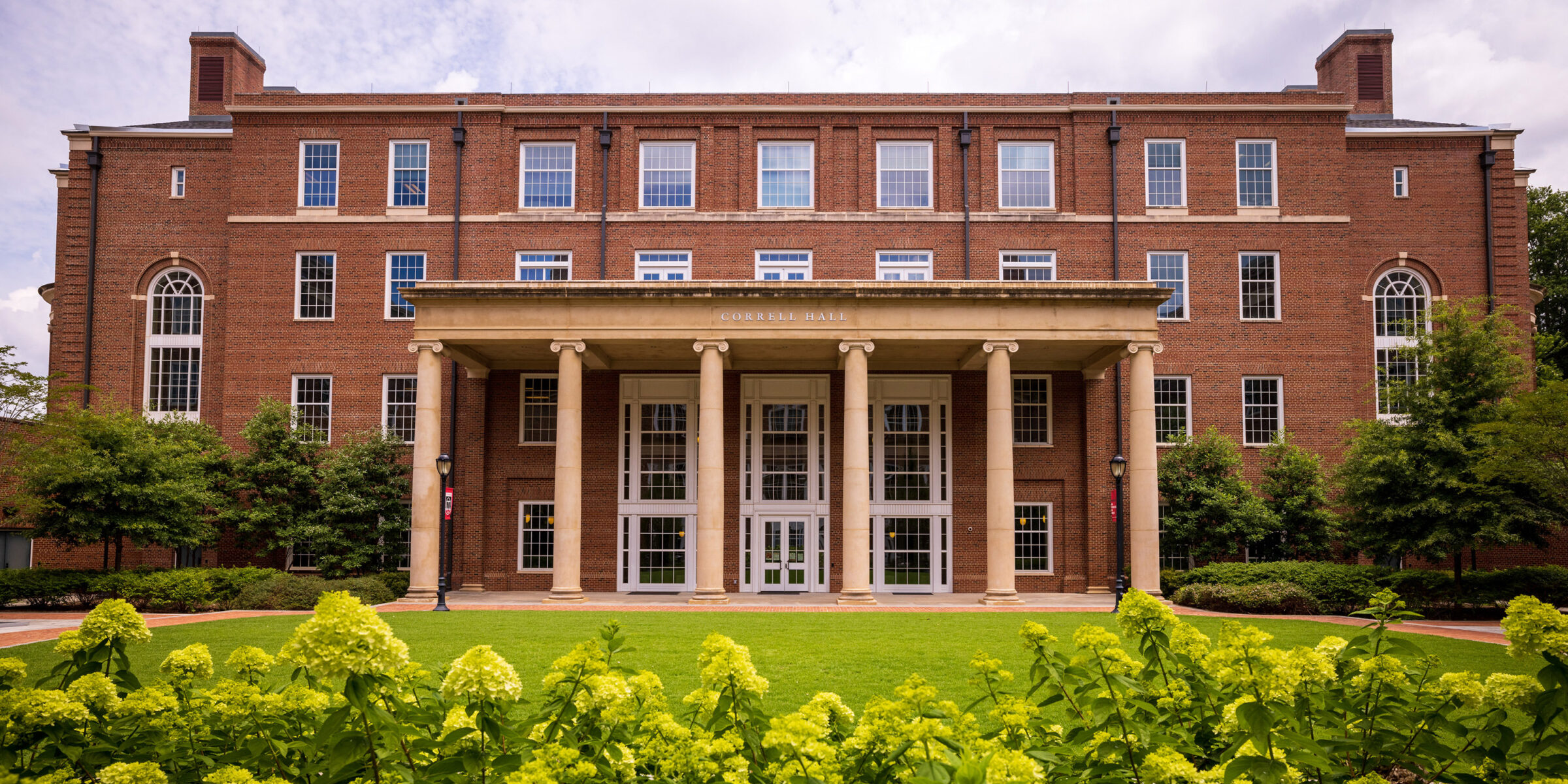 A sunny day at Correll Hall.