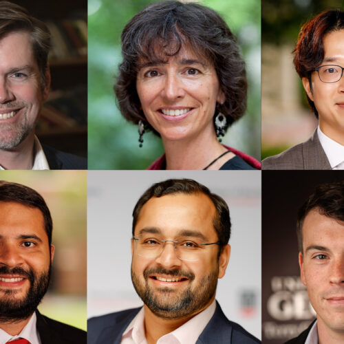 Headshots of Jerry Kane, Maric Boudreau, Akshat Lakhiwal, John Rios and Aaron Schecter