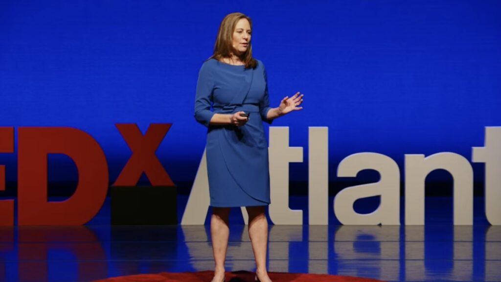 Person on stage at TedX