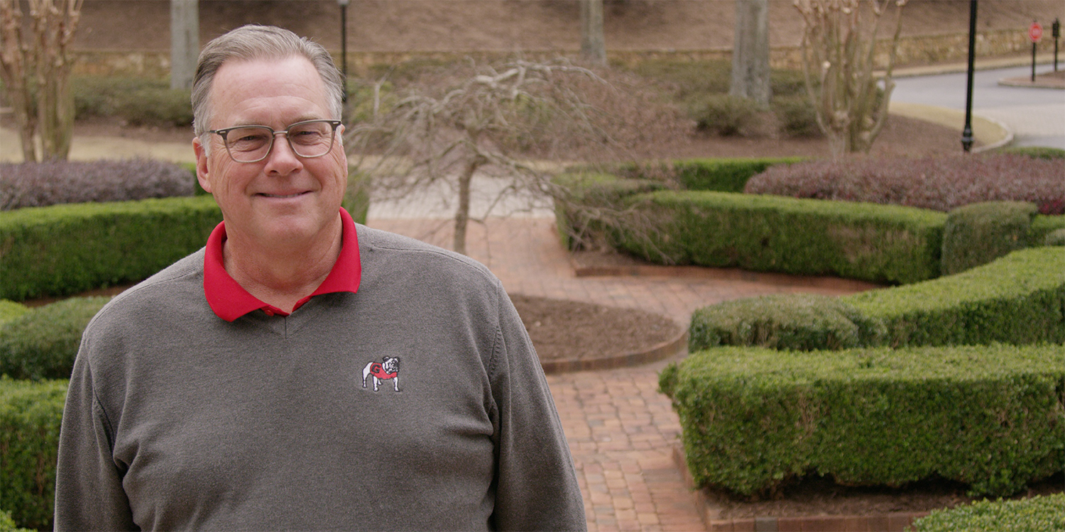 Terry College Distinguished Alumni Award winner John Schraudenbach poses for a photo.