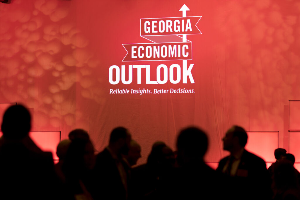 Photo of the Georgia Economic Outlook logo in 2018.