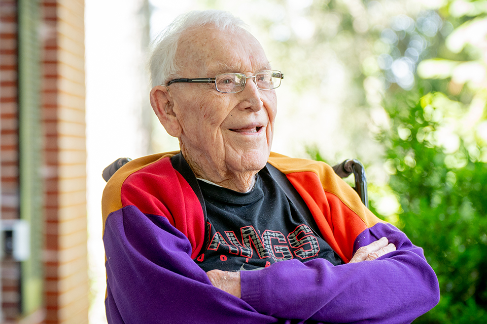 Harold Storey at home