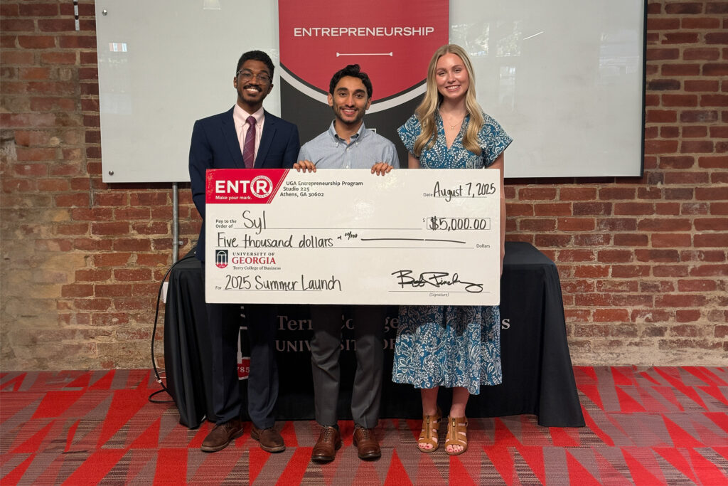 UGA Summer Launch finalists including winner Syl founder Maahir Murad
