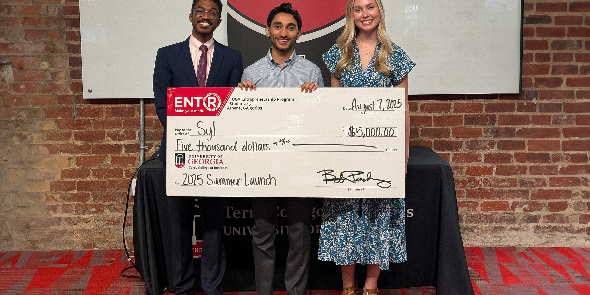 UGA Summer Launch finalists including winner Syl founder Maahir Murad