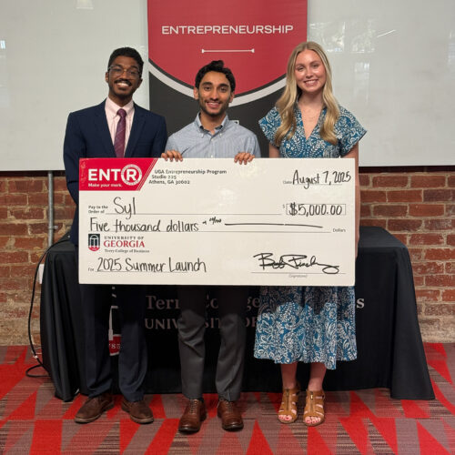 UGA Summer Launch finalists including winner Syl founder Maahir Murad