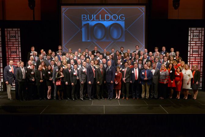 Group of people for Bulldog 100