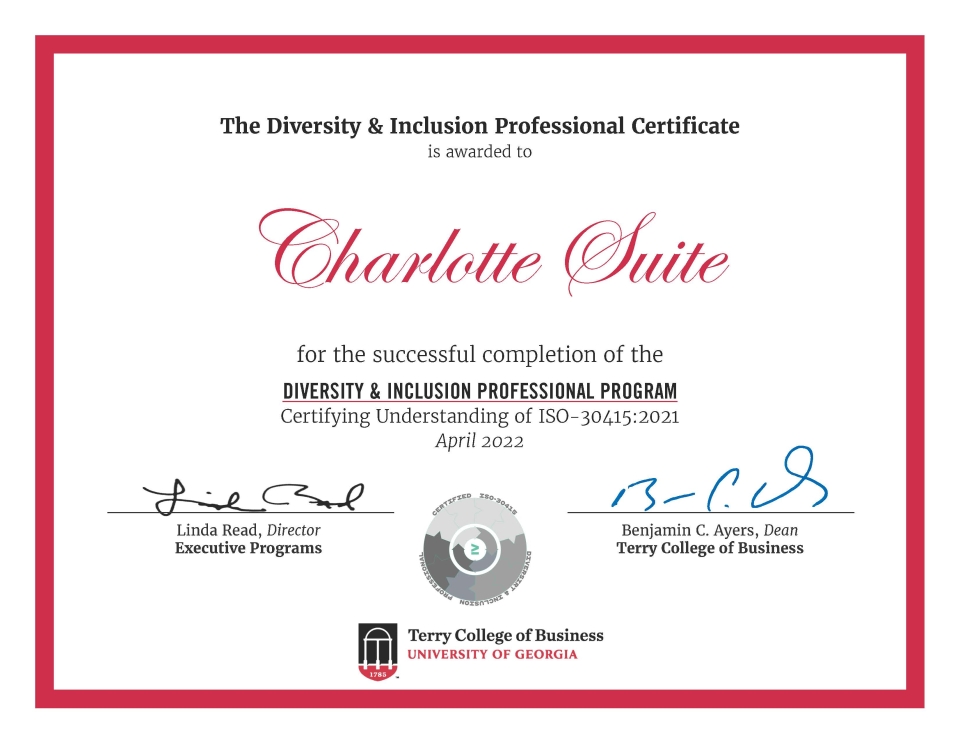 Diversity and Inclusion Certificate