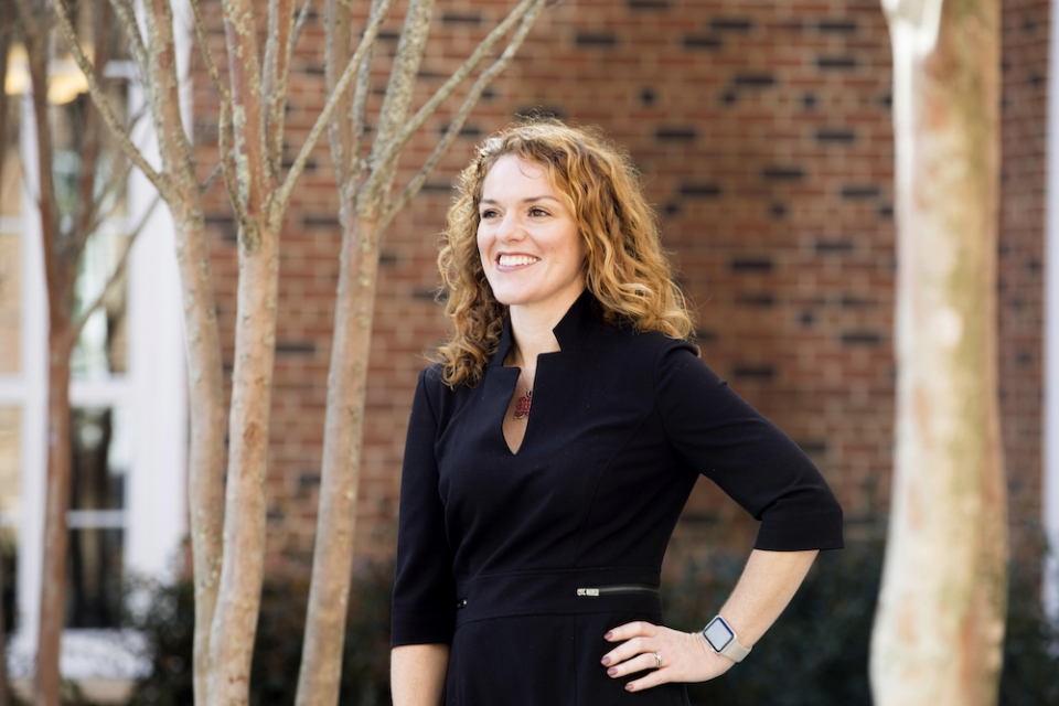 Margaret Christ, an associate professor in the J.M. Tull School of Accounting, poses for a photo.