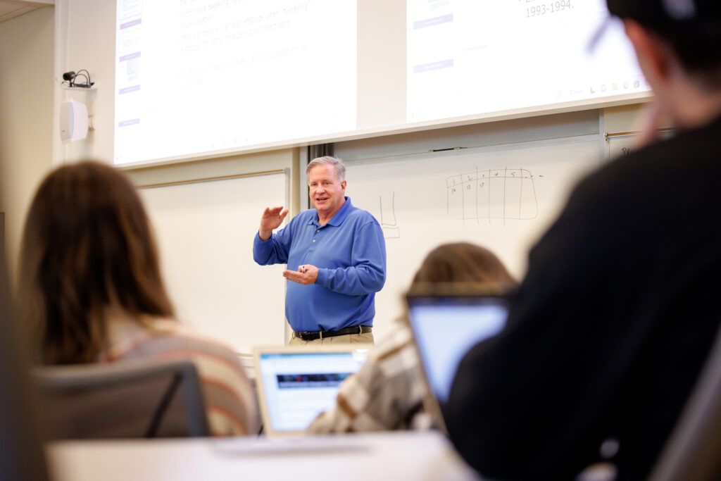 Marty Parker teaches a class