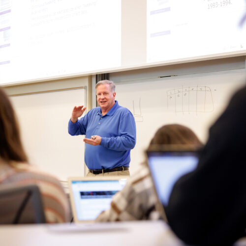 Marty Parker teaches a class