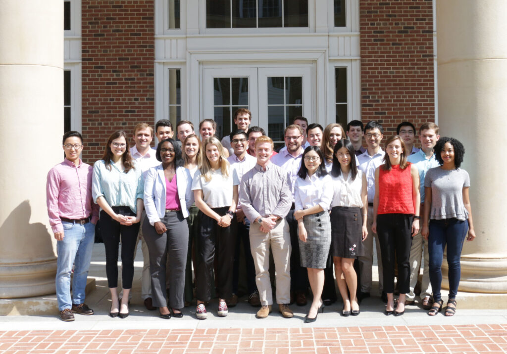 The inaugural class of Master of Science in Business Analytics poses for a photo at the Terry College Business Learning Community