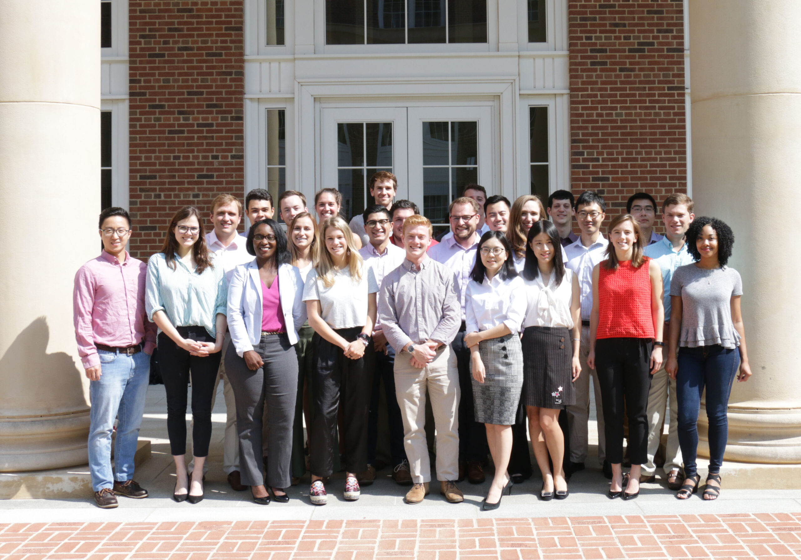 The inaugural class of Master of Science in Business Analytics poses for a photo at the Terry College Business Learning Community